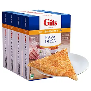 Gits Rava Dosa Breakfast Mix 800g (Pack of 4 X 200g Each)