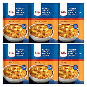 Gits Ready to Cook Spice Mix Paneer Tikka Masala 300g (Pack of 6 X 50g Each)