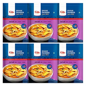 Gits Ready to Cook Spice Mix Shahi Paneer 300g (Pack of 6 X 50g Each)