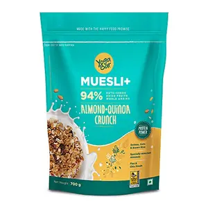Yogabar Wholegrain Breakfast Muesli - Almond + Quinoa Crunch 700g