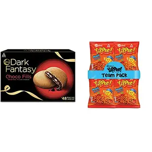 Sunfeast Dark Fantasy Choco Fills 600 g Candyman Fantastik Treat Pack Choco Wafer Rolls 200g