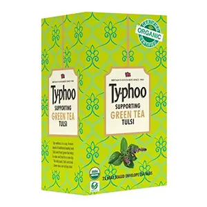 Organic Green Tea Bags - Tulsi 25 Count