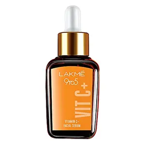 Lakme 9to5 Vitamin C+ Face Serum For Nourished & Bright Skin with Antioxidant Rich Vitamin C & Kakadu Plum Extract Non Greasy 30 ml