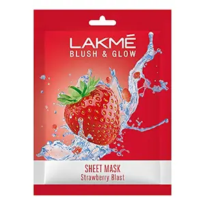 Lakme Blush & Glow Strawberry Sheet Mask 25 ml