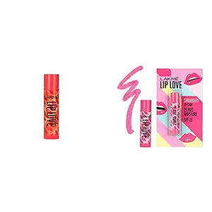 Lakme Lip Love Chapstick Apricot 4.5 g And Lakme Lip Love Chapstick Strawberry 4.5g