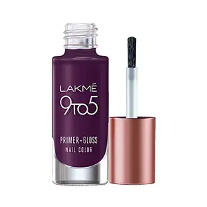 Lakme 9To5 Primer + Gloss Nail Colour Purple Haze 6 ml