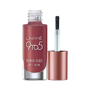 Lakme 9To5 Primer + Gloss Nail Colour Dusty Pink 6 ml