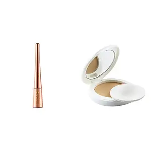 Lakme 9 to 5 Impact Eye Liner Black 3.5ml and Lakme Perfect Radiance Compact Ivory Fair 01 8g
