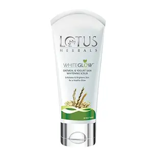 Lotus Herbals White Glow Oatmeal And Yogurt Skin Whitening Scrub 100g