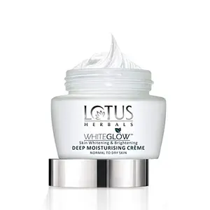 Lotus Herbals White glow Skin Whitening and Brightening Deep Moisturising ¨me Spf 20 Pa+++ 40 g
