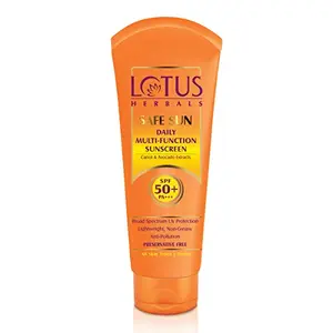 Lotus Herbals Safe Sun Daily Multi-Function Sunscreen SPF 50+ | PA+++ 60g