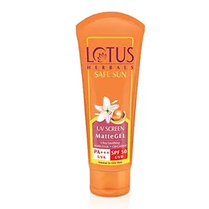 Lotus Safe Sun Invisible Matte Gel Sunscreen SPF 50 PA+++ For Men & Women Non-Greasy Suitable for Oily Skin 100g