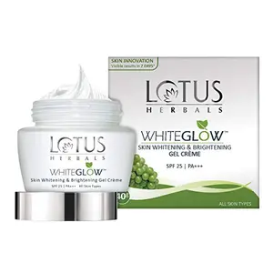 Lotus Herbals WhiteGlow Skin Whitening And Brightening Gel Face Cream with SPF-25 for all skin types 40g