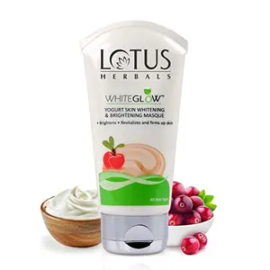 Lotus Herbals White Glow Yogurt Skin Whitening and Brightening Masque 80g