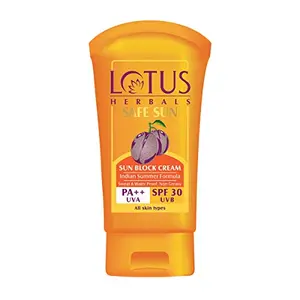 Lotus Herbals Safe Sun Block Cream SPF 30 100g