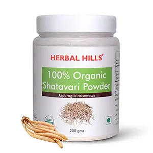 Herbal Hills Organic Shatavari Powder 200G Satavari Powder