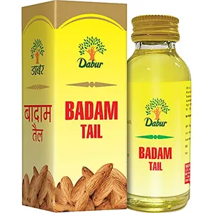 Dabur Badam Tail : SweetÂ Almond Oil | Rich in Vitamin -E for Healthy Skin Hair and Body - 100ml