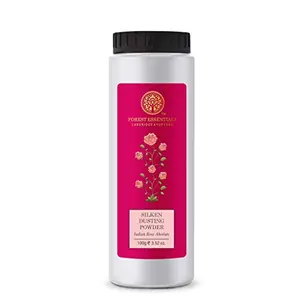 Forest Essentials Silken Dusting Powder Indian Rose Absolute 100g (Talcum Powder)