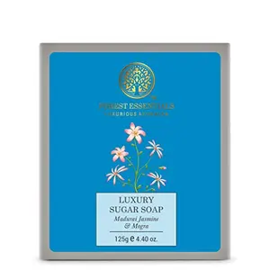 Forest Essentials Luxury Sugar Soap Madurai Jasmine & Mogra 125g