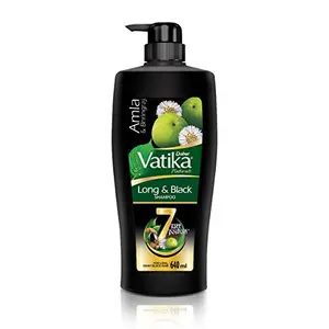 Dabur Vatika Long & Black Shampoo -640 ml