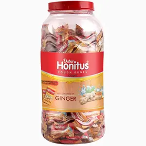 Dabur Honitus Cough Drops Ginger Provides Effective Relief From Cough And Sore Throat Red - 100 Tablets - 280g