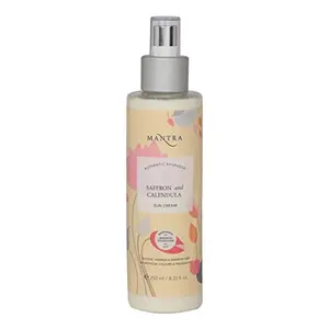 Mantra Authentic Ayurvedic Saffron And Calendula Sun Cream Free from All Harmful Chemicals (250 ml) | Free Rose Hydrating Body Wash | 30ml