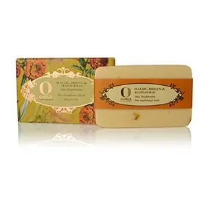 Ohria Ayurveda Haldi Besan & Marigold Skin Brightening Bathing Bar/Soap 120g