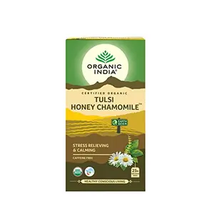 Organic India Tulsi - Honey Chamomile 25 Tea Bags (Honey Chamomile)