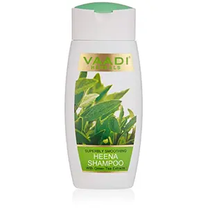 Vaadi Herbals Superbly Smoothing Heena Shampoo with Green Tea Extracts 110ml