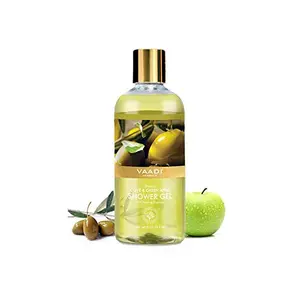 Vaadi Herbals Shower Gel Breezy Olive and Green Apple 300ml