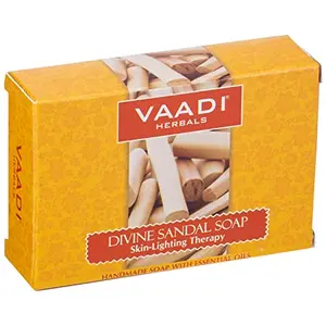 Vaadi Herbals Divine Sandal Soap with Saffron and Turmeric 75g x 3