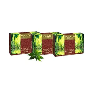 Vaadi Herbals Becalming Tea Tree Soap Anti Acne Therapy 75g x 3