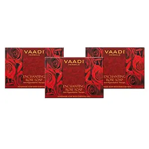 Vaadi Herbals Enchanting Rose Soap with Mulberry Extract 75gx3