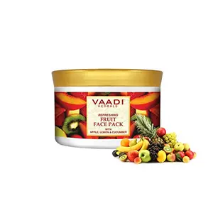 Vaadi Herbals Refreshing Fruit Face Pack Apple Lemon and Cucumber 600g