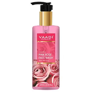 Vaadi Herbals Pvt Ltd Insta Glow Pink Rose Fase Wash With Aloe Vera Extract 250 Ml