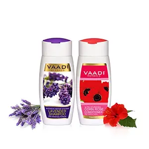 Vaadi Herbals Lavender Shampoo 110ml with Corn Rose Conditioner 110ml