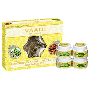 Vaadi Herbals Lemongrass Anti Pigmentation Spa Facial Kit with Cedarwood Extract 70g