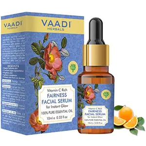 VAADI HERBALS Vitamin C Fairness Facial Serum - Brightens Skin Lightens Complexion Protects From Sun Damage 10 ml