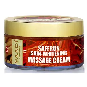 Vaadi Herbals Saffron Skin Whitening Massage Cream Basil Oil and Shea Butter 50g