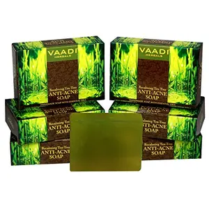 Vaadi Herbals Becalming Tea Tree Soap Anti Acne Therapy 75g x 6