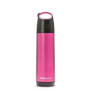 Freelance Stealth Vacuum Insulated Stainless Steel Flask Water Beverage Travel Bottle 500 ml Pink (1 Year Warranty)