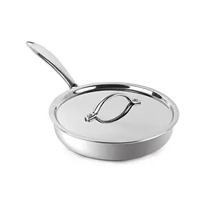 Cello Armour Induction Base Tri-Ply Fry Pan with Stainless Steel Lid 24cm