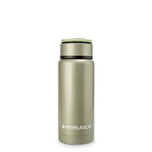 Freelance Silvia Vacuum Insulated Stainless Steel Flask Water Beverage Travel Bottle 260 ml Green(1 Year Warranty)