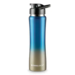 Freelance Charger Vacuum Insulated Stainless Steel Flask Water Beverage Travel Bottle 500 ml Blue (1 Year Warranty)
