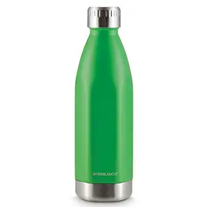 Freelance Vanquish Vacuum Insulated Hot & Cold Stainless Steel Flask Water Beverage Travel Bottle 500 ml Green (1 Year Warranty)