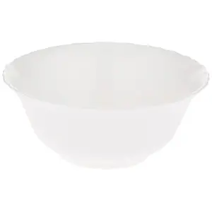 Luminarc Porcelain Festoon Salad Bowl (12 cm White) -Set of 6