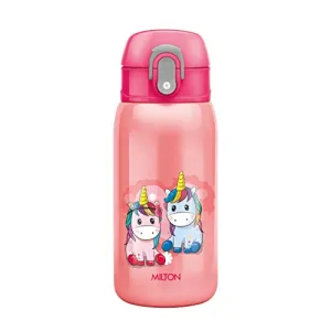 Milton Jolly 375 Thermosteel Kids Water Bottle 300 ml Pink