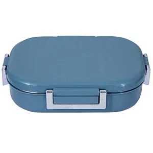 Jaypee plus Carrisafe Steel Lunch Box Set 350 ml 2-Pieces Blue