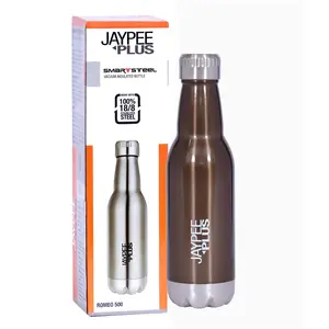 Jaypee Plus Romeo 500 Stainless Steel Water Bottle 500 ml Brown