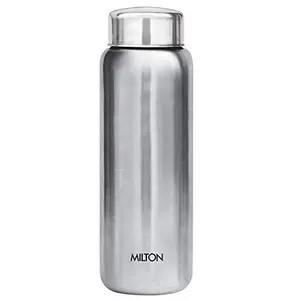 Milton Aqua 750 Stainless Steel Water Bottle 750 ml (1 Piece) (Silver)